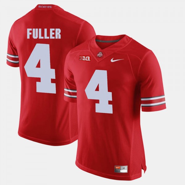 Ohio State Buckeyes Jordan Fuller Men's #4 Game Alumni Scarlet College Football Jersey 2404JAYJ5